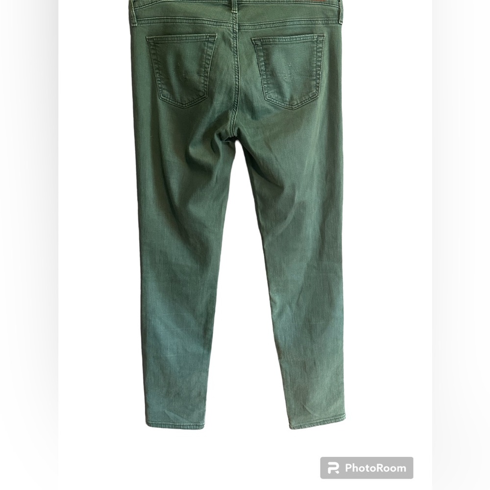 AG Adriano Goldschmied Stevie Jeans Slim Straight Ankle Green Size 28 - Picture 2 of 12